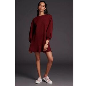Anthropologie Burgundy Mini Dress
